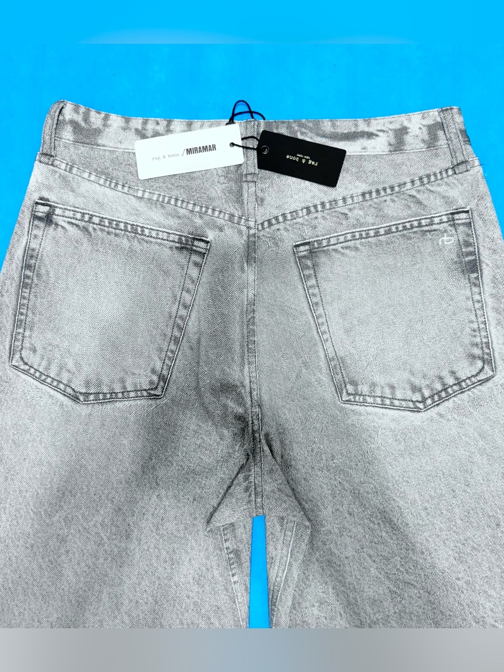 Rag & Bone Miramar Sofie Wide Leg Ankle Jeans Women’s Size 29 Icy Grey NWT - Picture 14 of 17